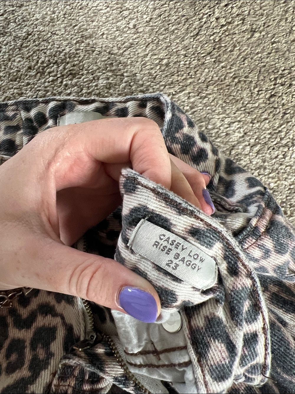 PacSun Leopard Print Wide-Leg Pants in Black and Brown - Picture 5 of 5